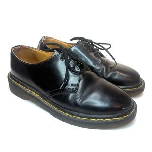 Dr. Martens Black Leather Women's Shoes
